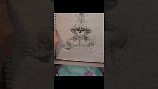 Mushroom Man Pt 4 #shorts #art #artist #artwork #draw #drawing #timelapse #trippy #create #pencil