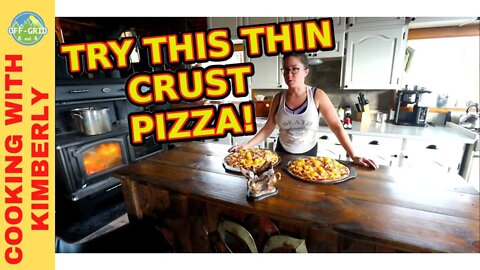 How To Make Thin Crust Pizza - Thin Crust Pizza Recipe // Homestead Kitchen