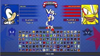 Sonic DBZ VS Sonic Explosive l Sonic Battle MUGEN HD