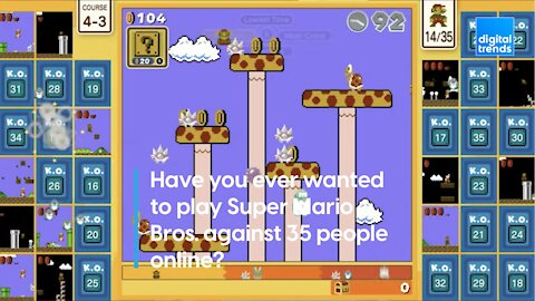 Have you ever wanted to play Super Mario Bros. against 35 people online?