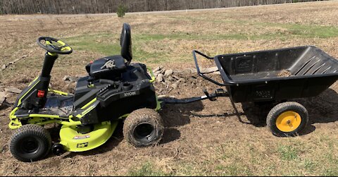 Polar Trailer Plastic LG600 Hybrid Hitch Hook Up Mower Add On Wheelbarrow 600 lb load capacity RyoBi