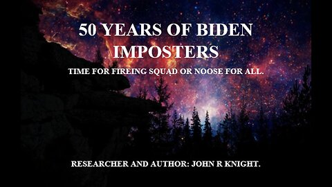 50 YEAR'S OF BIDEN IMPOSTER'S.