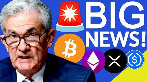 🚨CRYPTO HERE TO STAY SAYS FED JEROME POWELL AS BITCOIN PUMPS & CIRCLE USDC BLACKROCK + COREUM