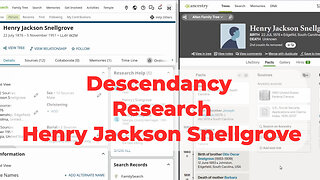 Descendancy Research - Henry J. Snelgrove