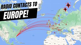 Crossing the Atlantic: Ham Radio contacts with Europe!