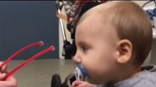 Moment Toddler Gets To See For The First Time