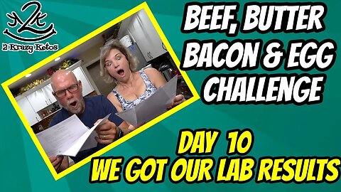 Beef Butter Bacon & Egg challenge day 10 | Our Cholesterol after 4 years on Keto | SHOCKING RESULTS