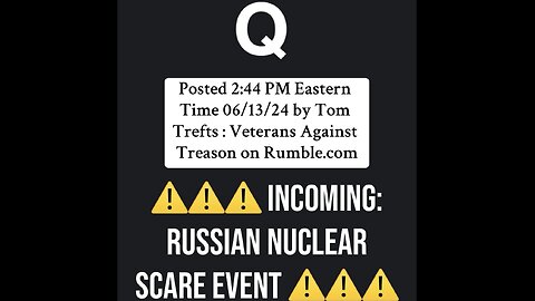 Q Clock SHITSHOW Underway + Multiple Disclosure Links In All Descriptions