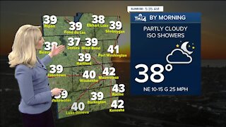 Partly cloudy Monday with chance for morning showers