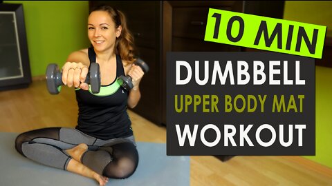 10 Min DUMBBELL UPPER BODY WORKOUT at Home