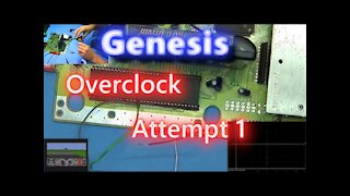064 - Sega Genesis overclock attempt #1 - 13.4 Mhz