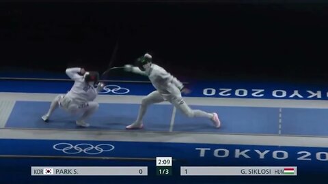 Epee Fencing - Strategies - Forward Drive! | Park S vs Siklosi G