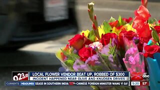 Bakersfield community supporting flower vendor who was beaten and robbed
