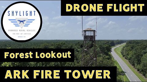 Drone Flight Ark Fire Tower Lookout #drone #fire #virginia