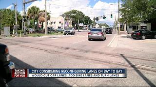 City considering reconfiguring lanes on Bay to Bay Boulevard