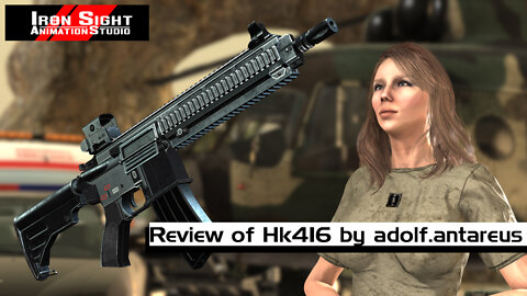 iClone 7 - Review of HK 416 Rifle Prop by adolf.antareus