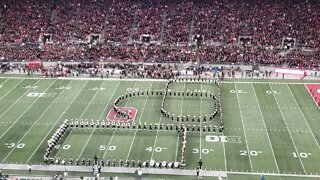 Ohio State Marching Band performing Script Ohio!!