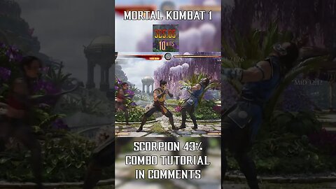 FULL SCORPION Combo Tutorial IN COMMENTS! #mk1 #combotutorial #shorts