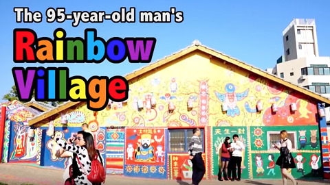 The 95-year-old man's Rainbow Village
