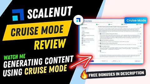 Scalenut Cruise Mode Review 2023: Watch me Writing Full Blog Post using A.i in 5 Minutes