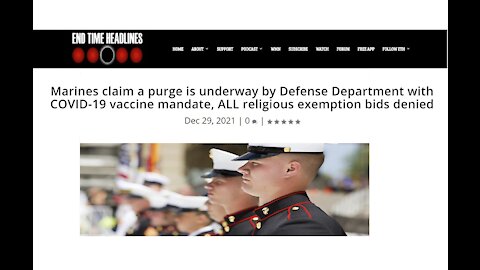 Marines claim purge underway by DOD /w vaccine mandate, religious exempt.denied