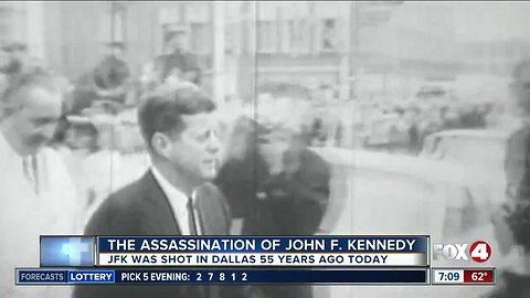 Thursday marks the 55th anniversary of the assassination of President John F. Kennedy