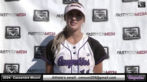2024 Cassandra Mount 3.5 GPA - Outfielder and Middle Infielder Softball Recruiting Skills Video