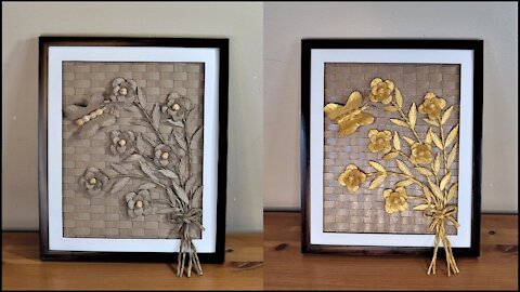 DIY Wall Art Frame Using an Empty Cereal Box