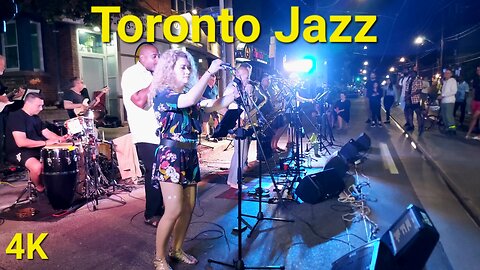 【4K】Night with Jazz 🎷 Toronto Canada 🇨🇦