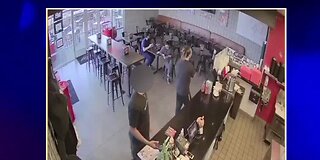 Man steals hand sanitizer from restaurant