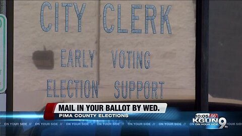 Deadline for mail-in ballots in Pima County is Wednesday
