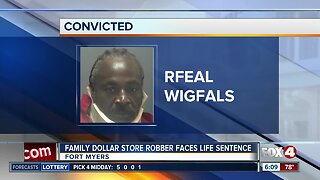 Family Dollar robber faces mandatory life sentence