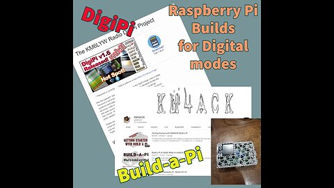 Raspberry Pi for digital modes - Build-a-Pi and DigiPi