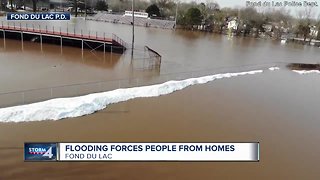 Flooding forces people from their homes in Fond du Lac