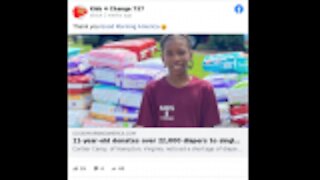 11-Year-Old Donates Over 22,000 Diapers To Parents In Need