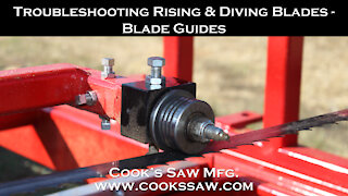 Sawmill Bandsaw Blade Basics 17 - Diving and Rising Blades Part 5 Blade Guides