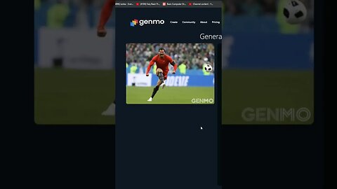 WHO'S THE REAL FOOTBALLER HERE ? 👀#artificialintelligence #ai #aimusic #genmoai #cr7 #creativity