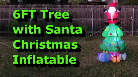 6FT Christmas Tree with Santa Claus Inflatable - Full Review