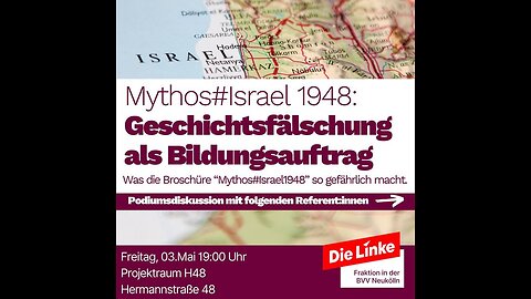 Propagandabroschüre Mythos Israel - Desinformation an Schulen