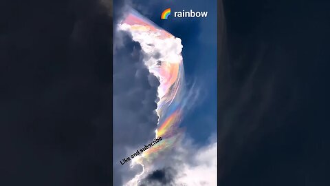 rainbow in clouds #shortvideo #satisfyingvideo