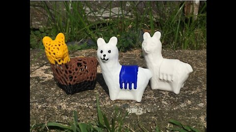 3D Printed Happy Llama