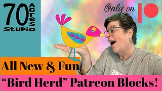 Crazy Bird Quilt Blocks coming to Patreon! Join NOW