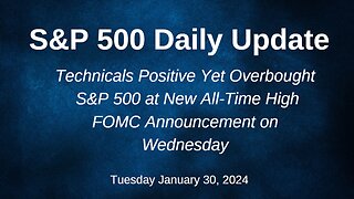 S&P 500 Daily Market Update for Tuesday January 30, 2024