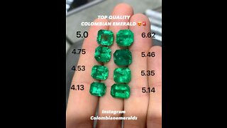 What does a top AAA quality or fine quality natural vivid green emerald look like on hand?