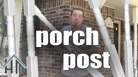 how to replace, install porch column, porch post. Easy! Home Mender.