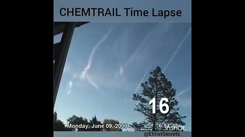 ☢️ Chemtrails time lapse ☢️