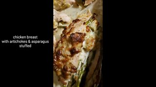 Chicken breast with artichokes hearts & Asparagus stuffed