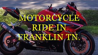 MOTORCYCLE RIDE IN FRANKLIN TN,