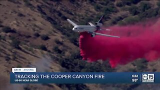 Copper Canyon Fire burns 1,300 acres, forces US60 closure near Globe