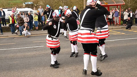 Britannia Coconut Morris & Stacksteads Brass Band - Bacup - Lancashire - Easter Saturday 23